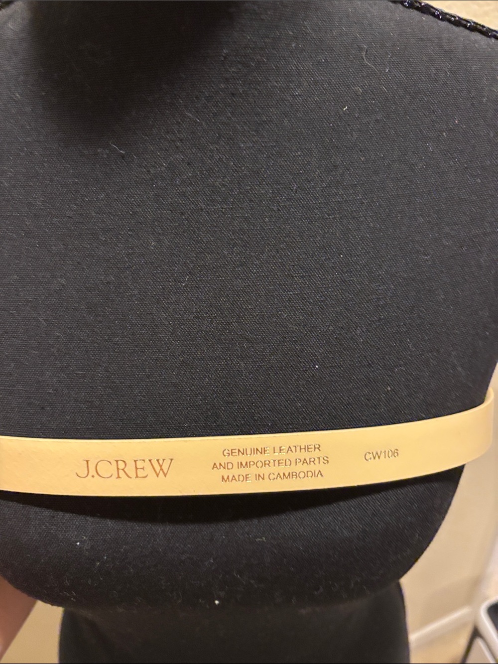 NWOT JCrew Women’s Cream Leather Belt with Gold Buckle in Genuine Leather - Picture 4 of 7
